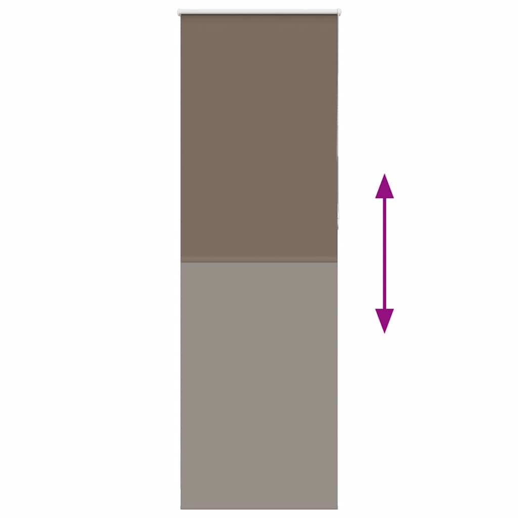 Store occultant marron café 80x230 cm largeur tissu 75,7 cm