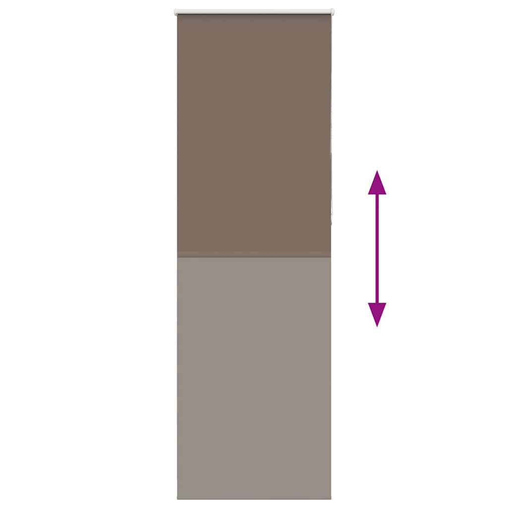 Blackout Roller Blind Coffee Brown 85x230 cm Fabric width 80.7 cm