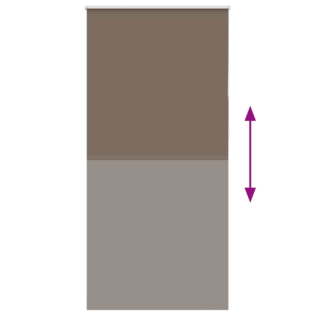 Store occultant marron café 110x230 cm Largeur du tissu 105,7 cm