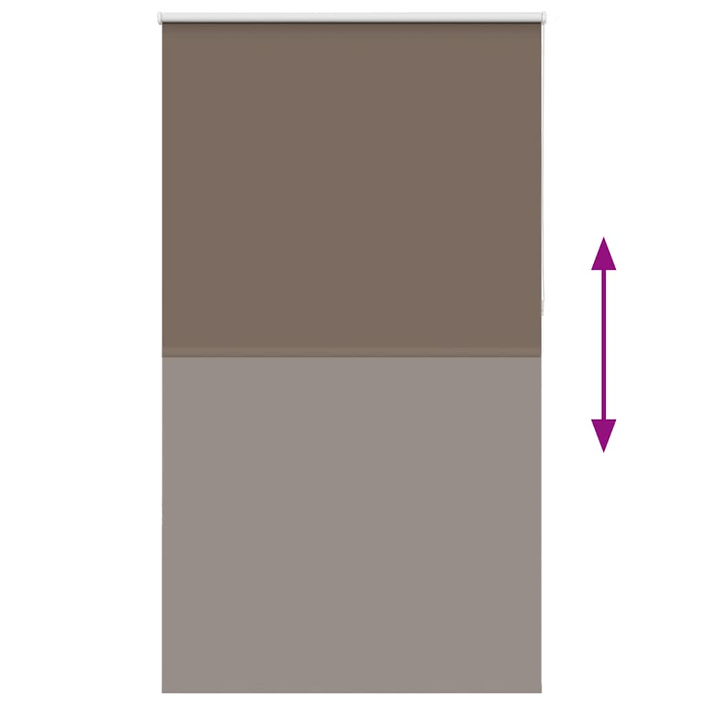 Store occultant marron café 135x230 cm Largeur du tissu 131,6 cm