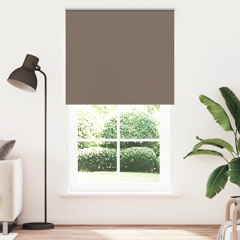 Store occultant marron café 135x230 cm Largeur du tissu 131,6 cm