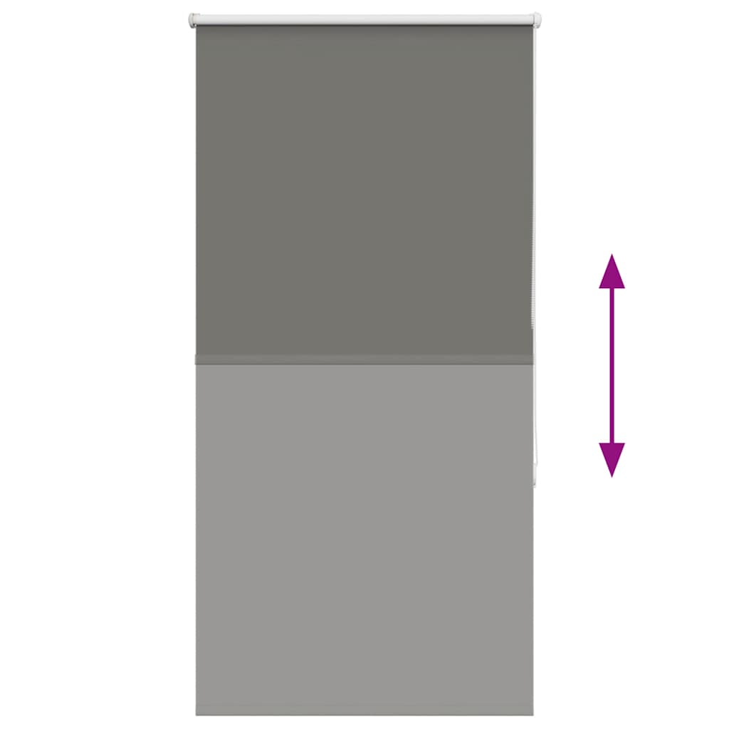Store occultant gris 80x130 cm Largeur tissu 75,7 cm Polyester