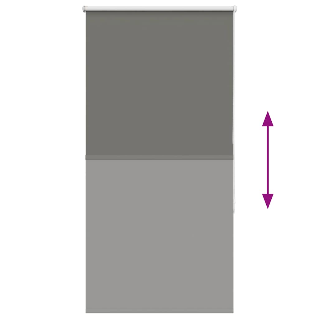 Verdunkelungsrollo Grau 85x130 cm Stoffbreite 80,7 cm Polyester