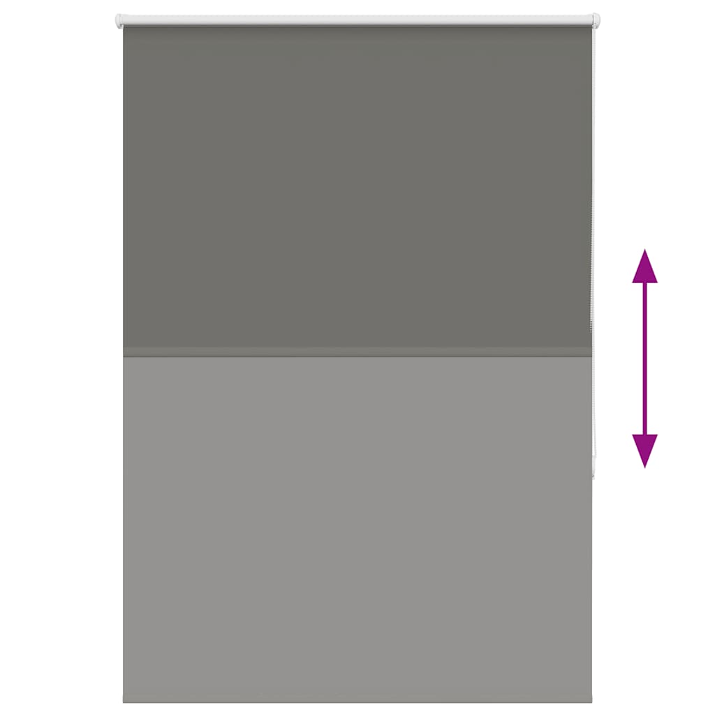 Store occultant gris 100x130 cm Largeur tissu 95,7cm Polyester
