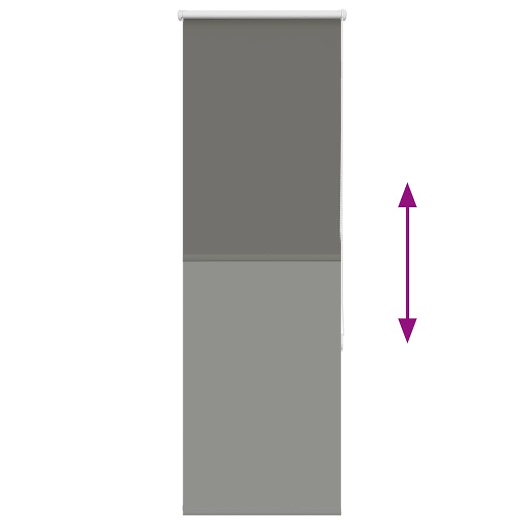 Blackout Roller Blind Grey 50x150 cm Fabric Width 45.7 cm Polyester