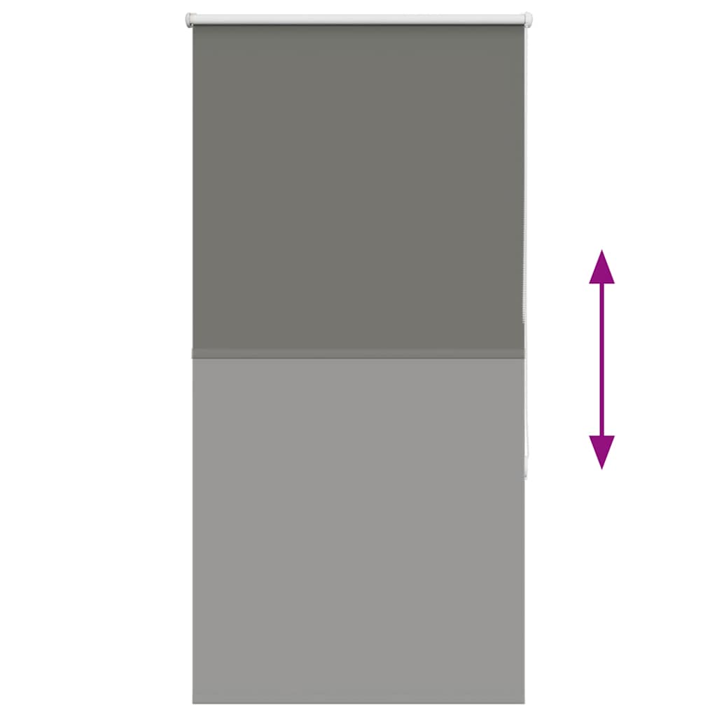 Store occultant gris 80x175 cm Largeur du tissu 75,7 cm Polyester