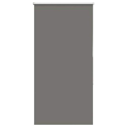 Blackout Roller Blind Grey 85x175 cm Fabric Width 80.7 cm Polyester