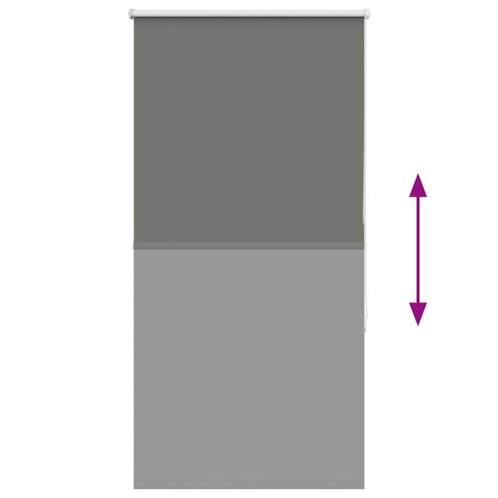 Store occultant gris 85x175 cm largeur tissu 80,7 cm polyester