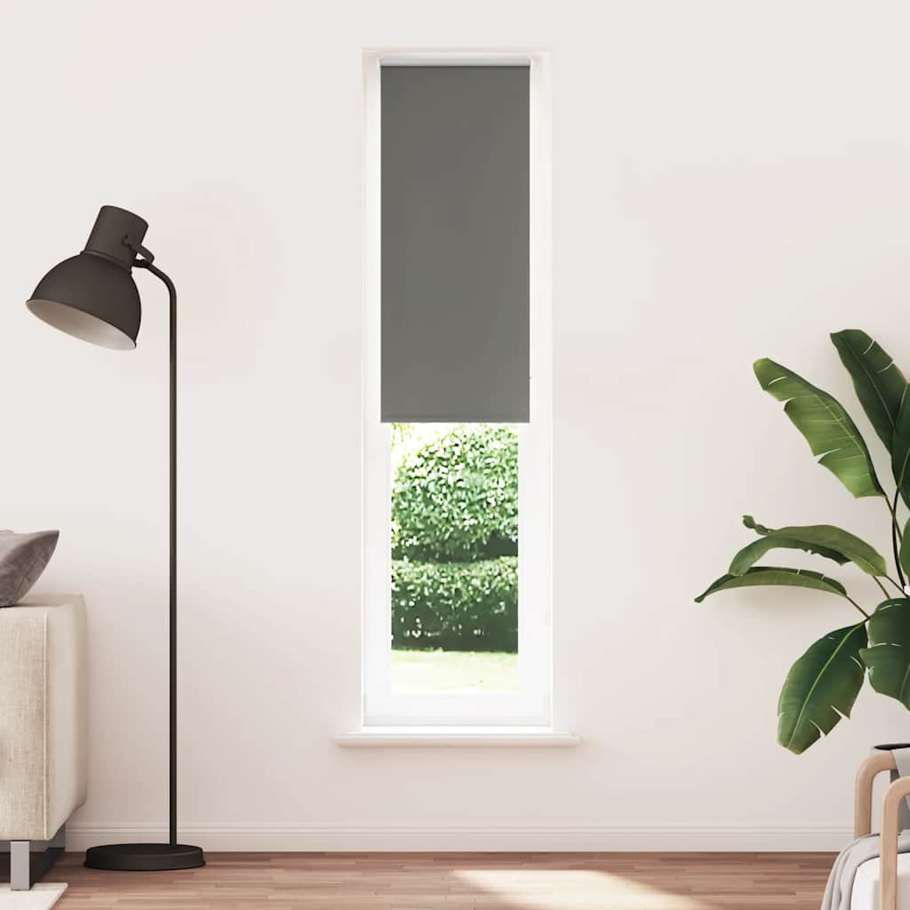 Store occultant gris 40x210 cm Largeur tissu 35,7 cm Polyester