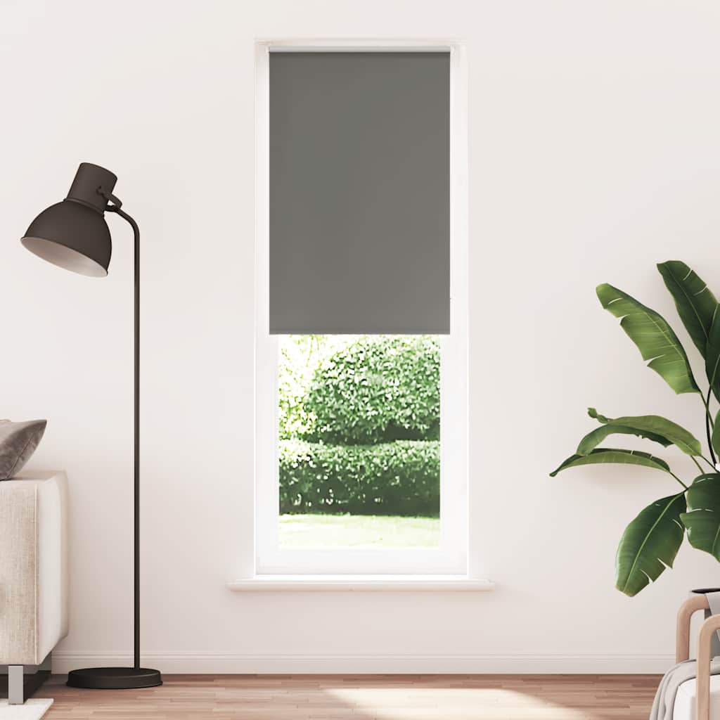 Verdunkelungsrollo Grau 65x210 cm Stoffbreite 60,7 cm Polyester