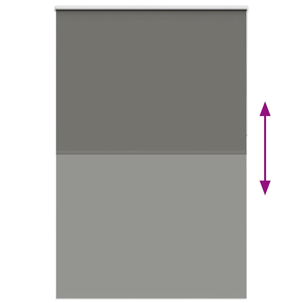 Store occultant gris 165x210cm Largeur du tissu 161,6cm Polyester
