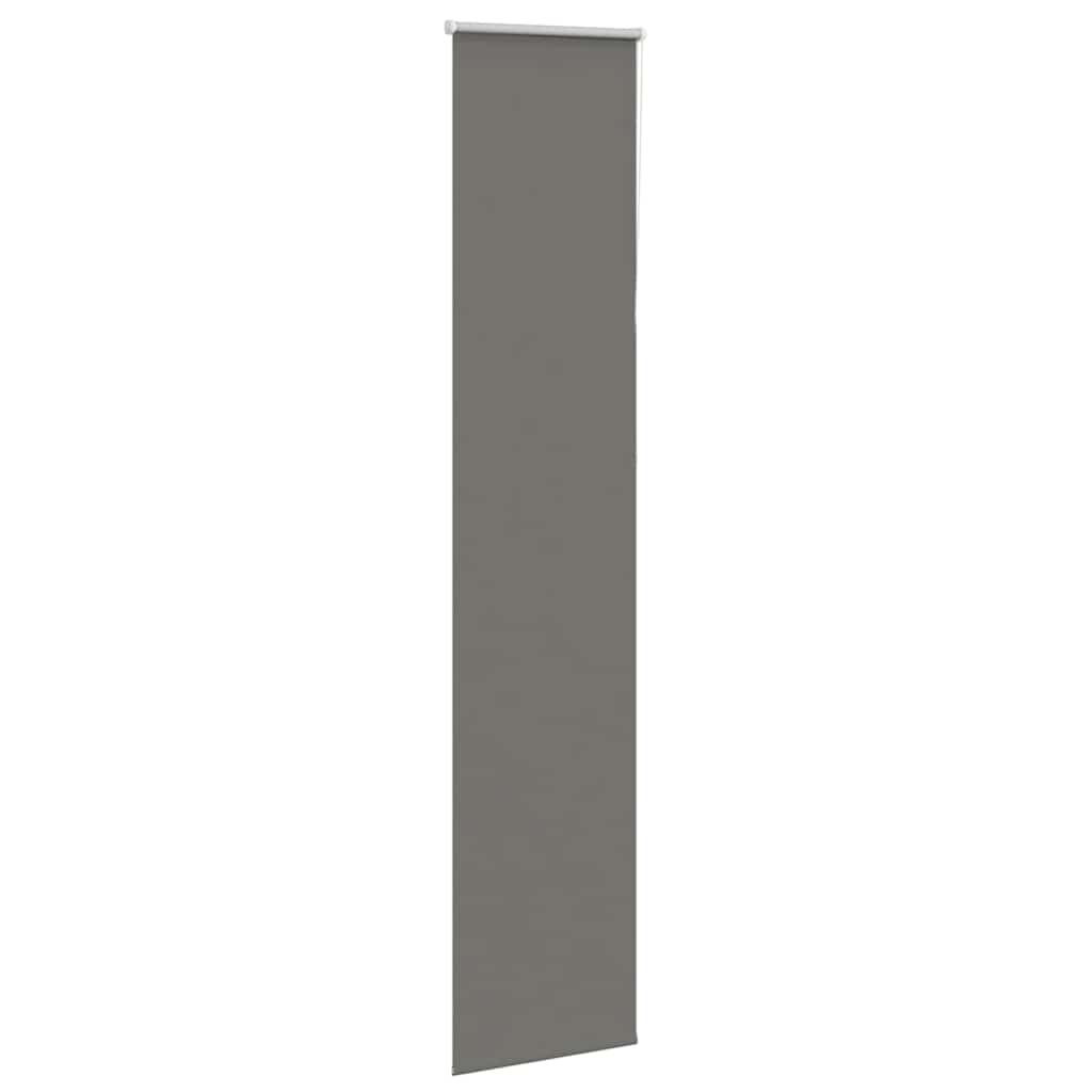 Blackout Roller Blind Grey 40x230 cm Fabric Width 35.7 cm Polyester