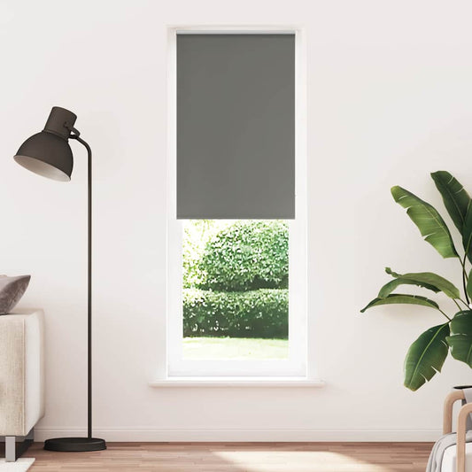 Blackout Blind Grey 65x230 cm Fabric Width 60.7 cm Polyester