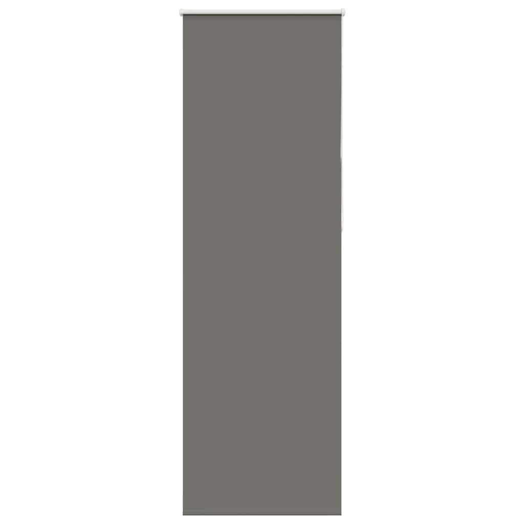 Blackout Roller Blind Grey 85x230 cm Fabric Width 80.7 cm Polyester