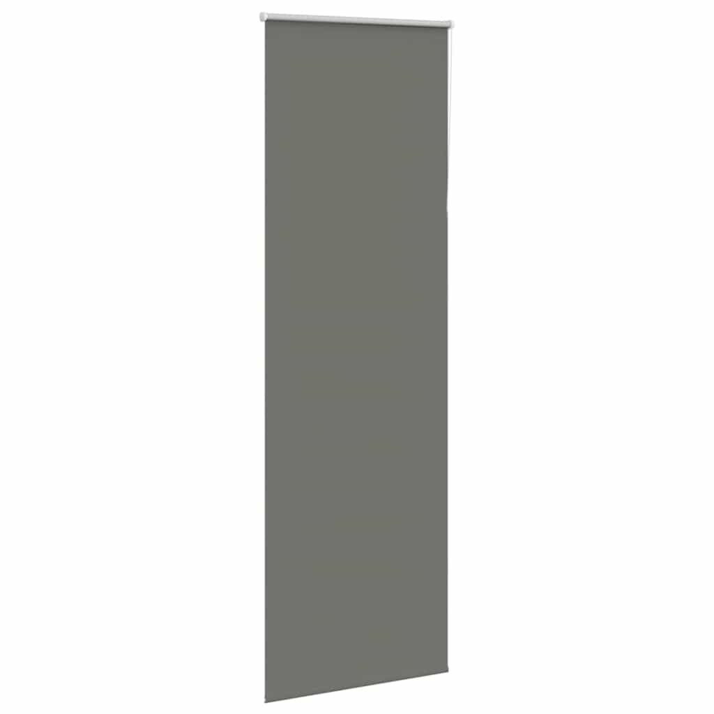 Blackout Roller Blind Grey 85x230 cm Fabric Width 80.7 cm Polyester