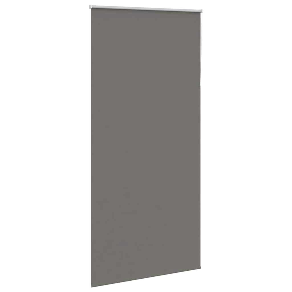 Blackout Roller Blind Grey 90x230 cm Fabric Width 85.7 cm Polyester