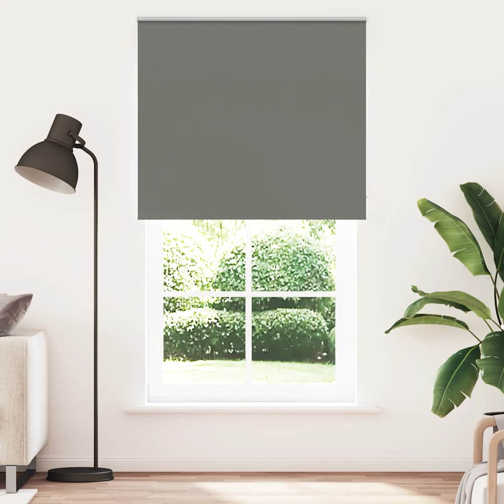 Blackout Roller Blind Grey 130x230cm Fabric Width 126.6cm Polyester
