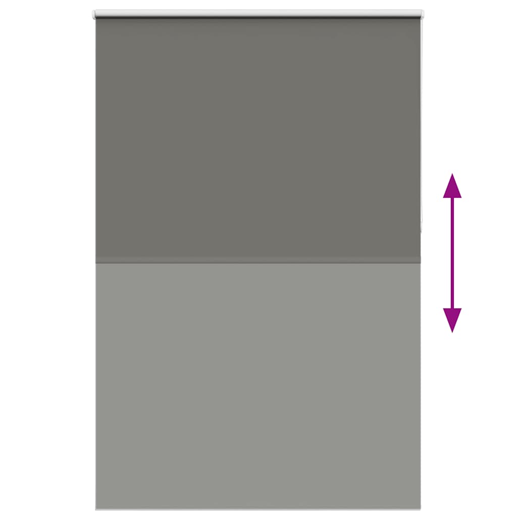 Verdunkelungsrollo Grau 155x230cm Stoffbreite 151,6cm Polyester