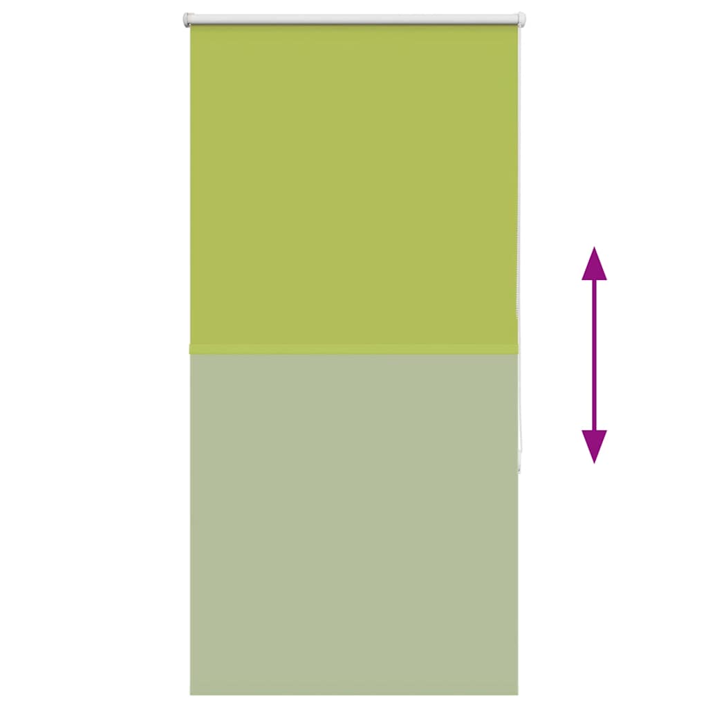 Blackout Roller Blind Green 85x130 cm Fabric width 80.7 cm Polyester