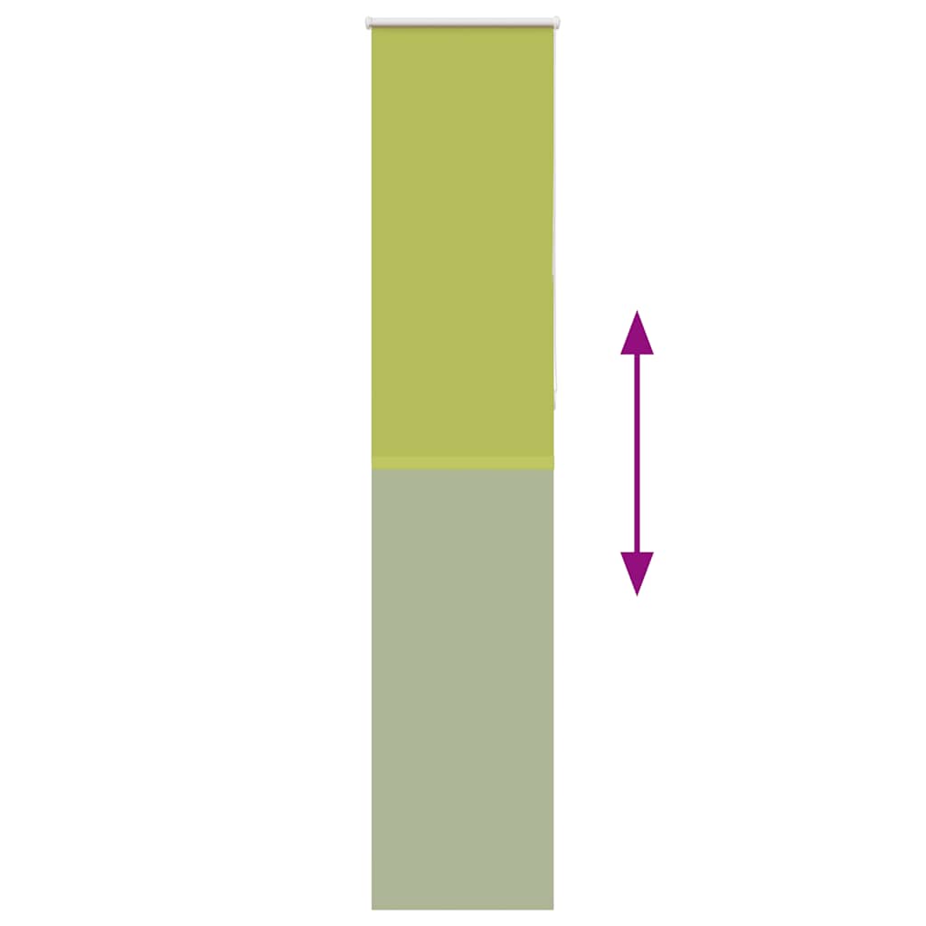 Verdunkelungsrollo Grün 50x210 cm Stoffbreite 45,7 cm Polyester