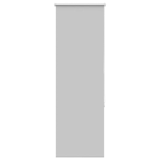 Blackout Roller Blind Light Grey 40x130 cm Fabric Width 35.7 cm