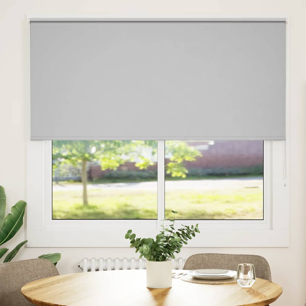 Store occultant gris clair 155x130cm Largeur de tissu 151,6cm
