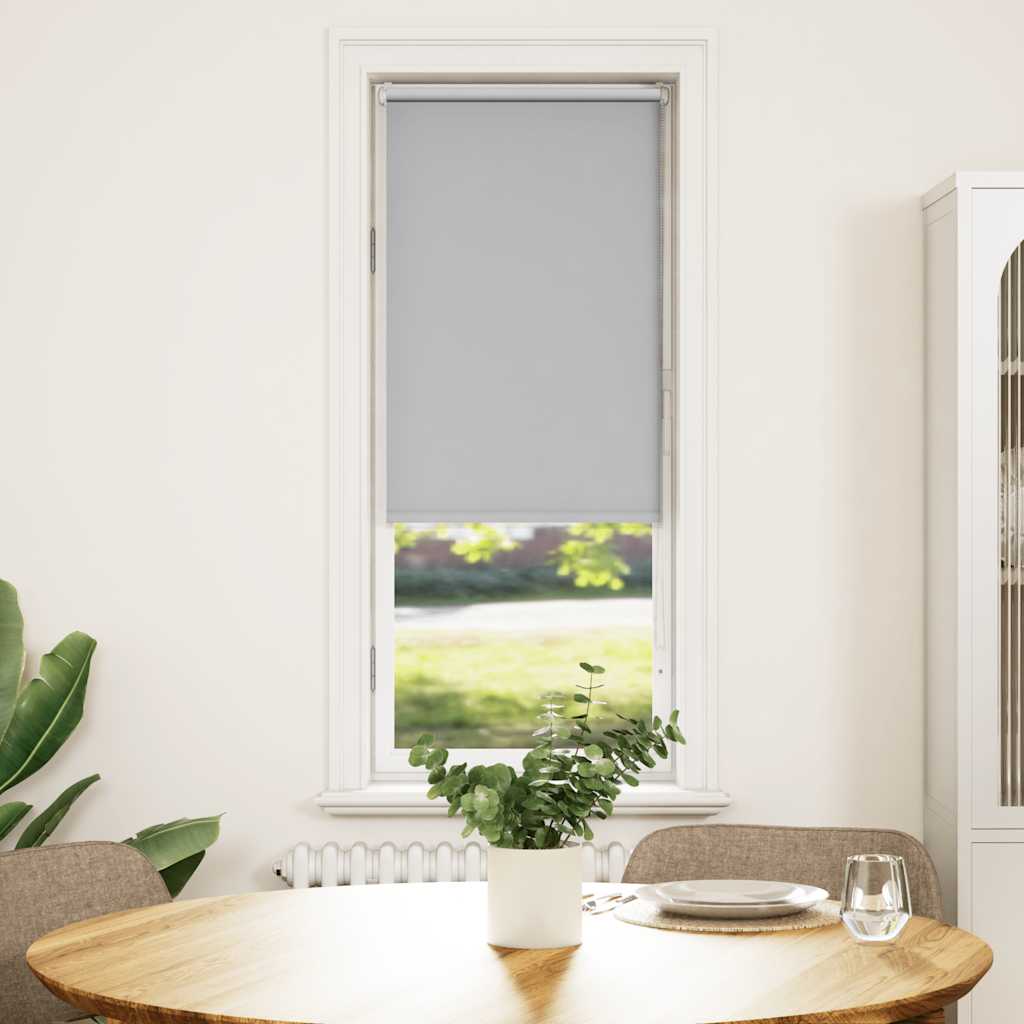 Blackout Roller Blind Light Grey 45x150 cm Fabric Width 40.7 cm
