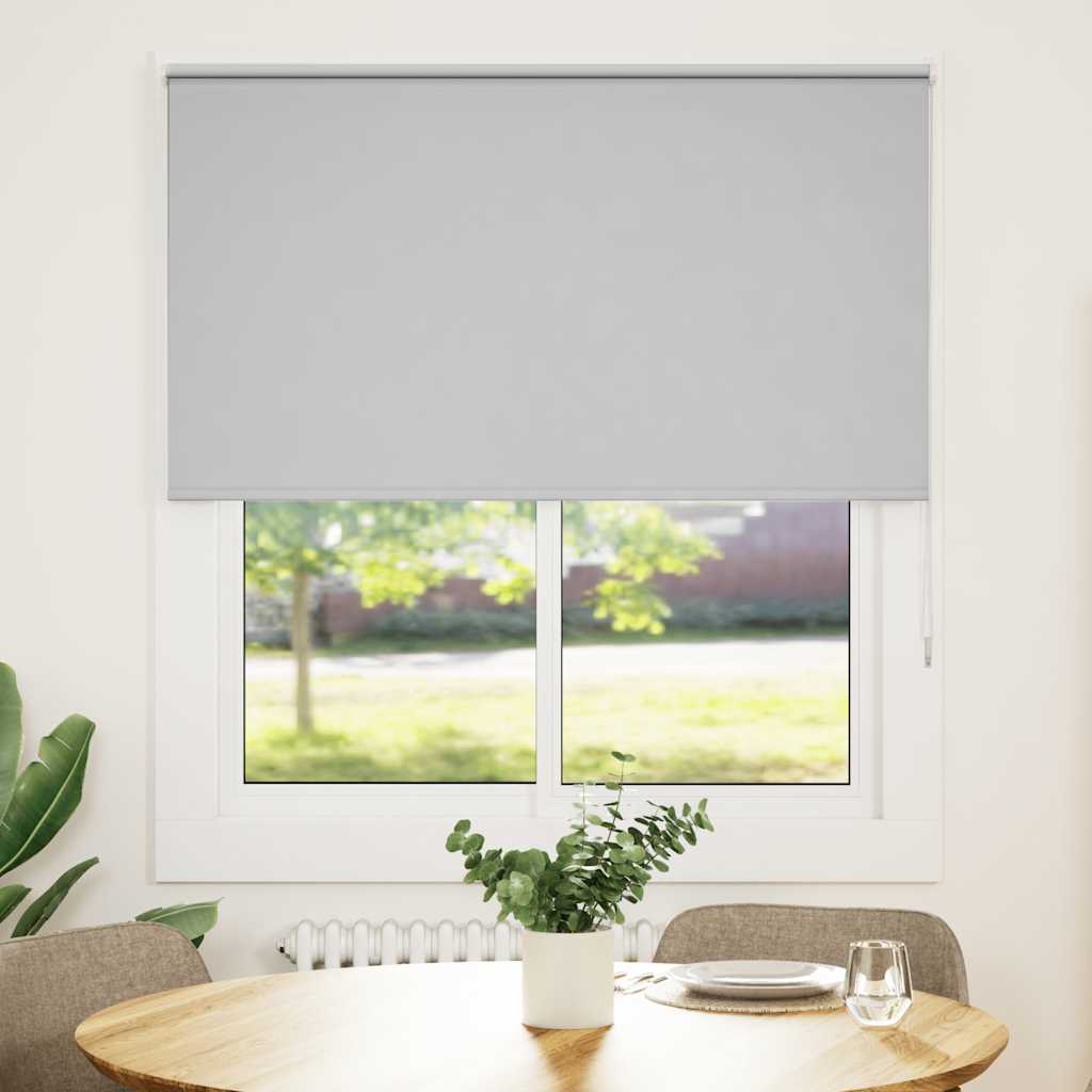 Blackout Roller Blind Light Grey 135x175cm Fabric Width 131.6cm