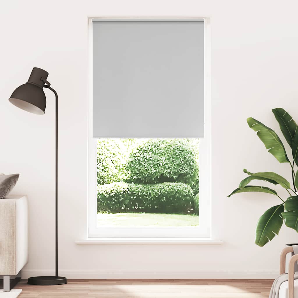 Blackout Blind Light Grey 90x210 cm Fabric Width 85.7 cm