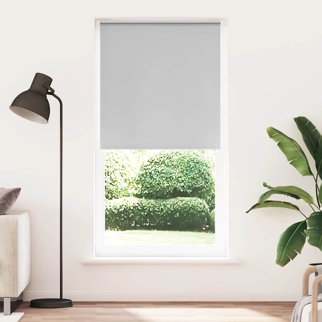 Blackout Blind Light Grey 95x210 cm Fabric width 90.7 cm