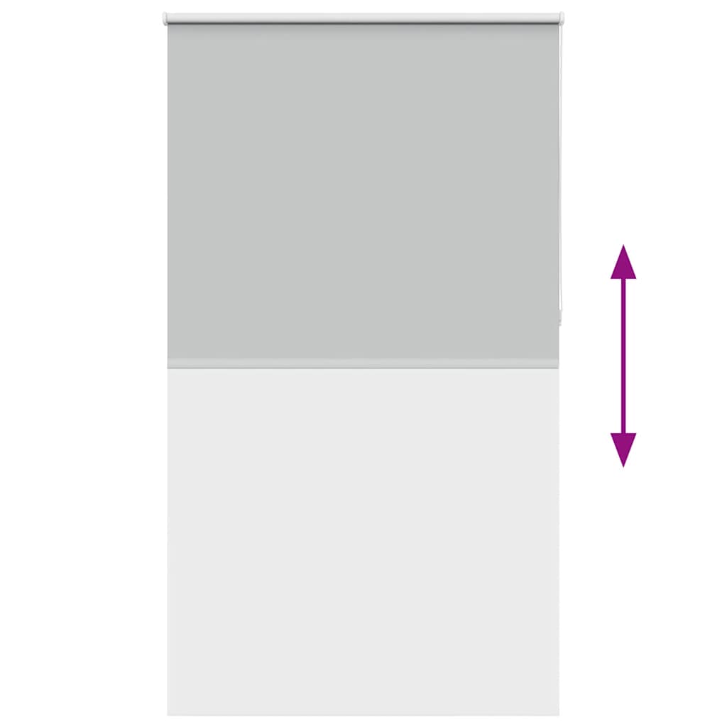 Blackout Roller Blind Light Grey 120x230cm Fabric Width 116.6cm