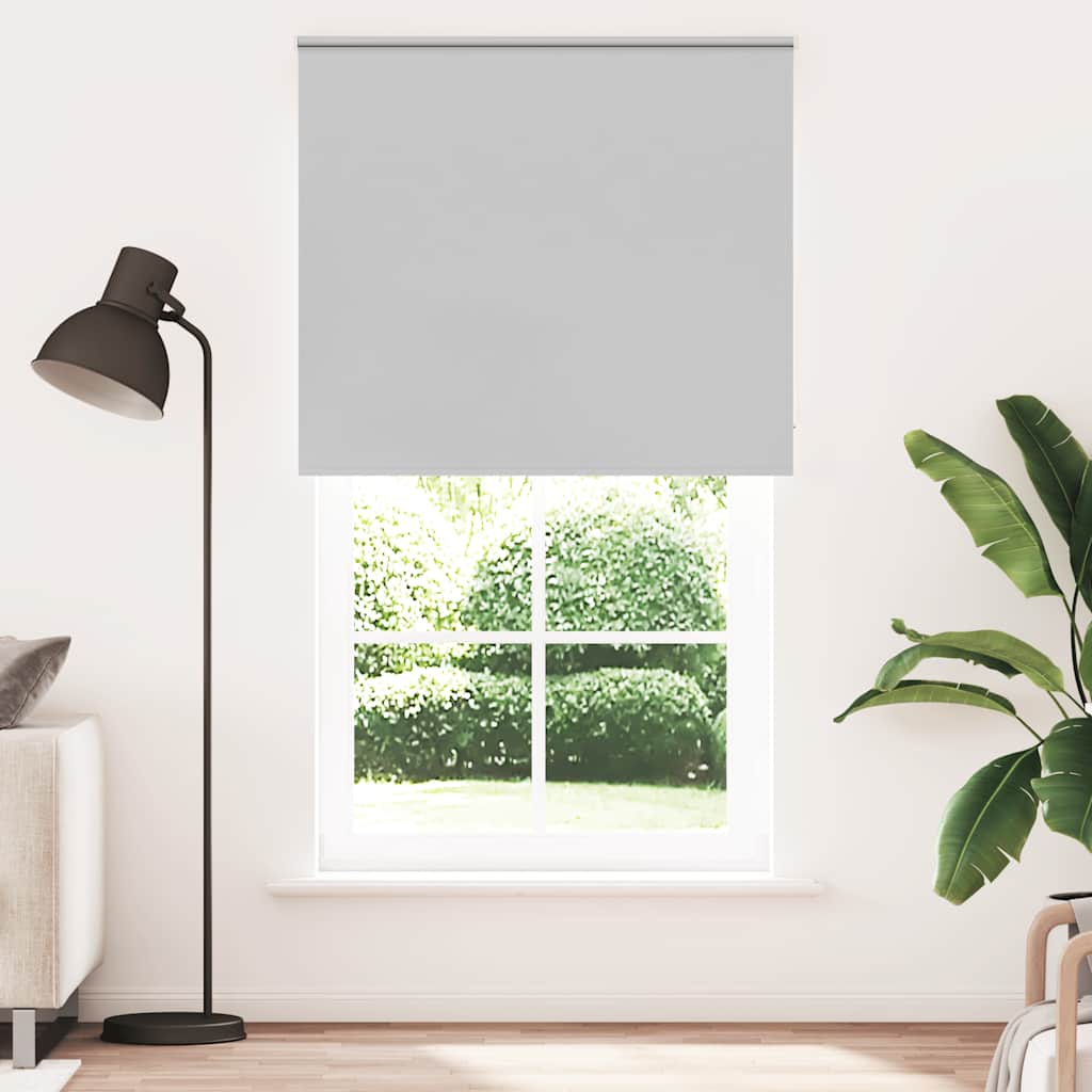 Verdunkelungsrollo Hellgrau 130x230cm Stoffbreite 126,6cm