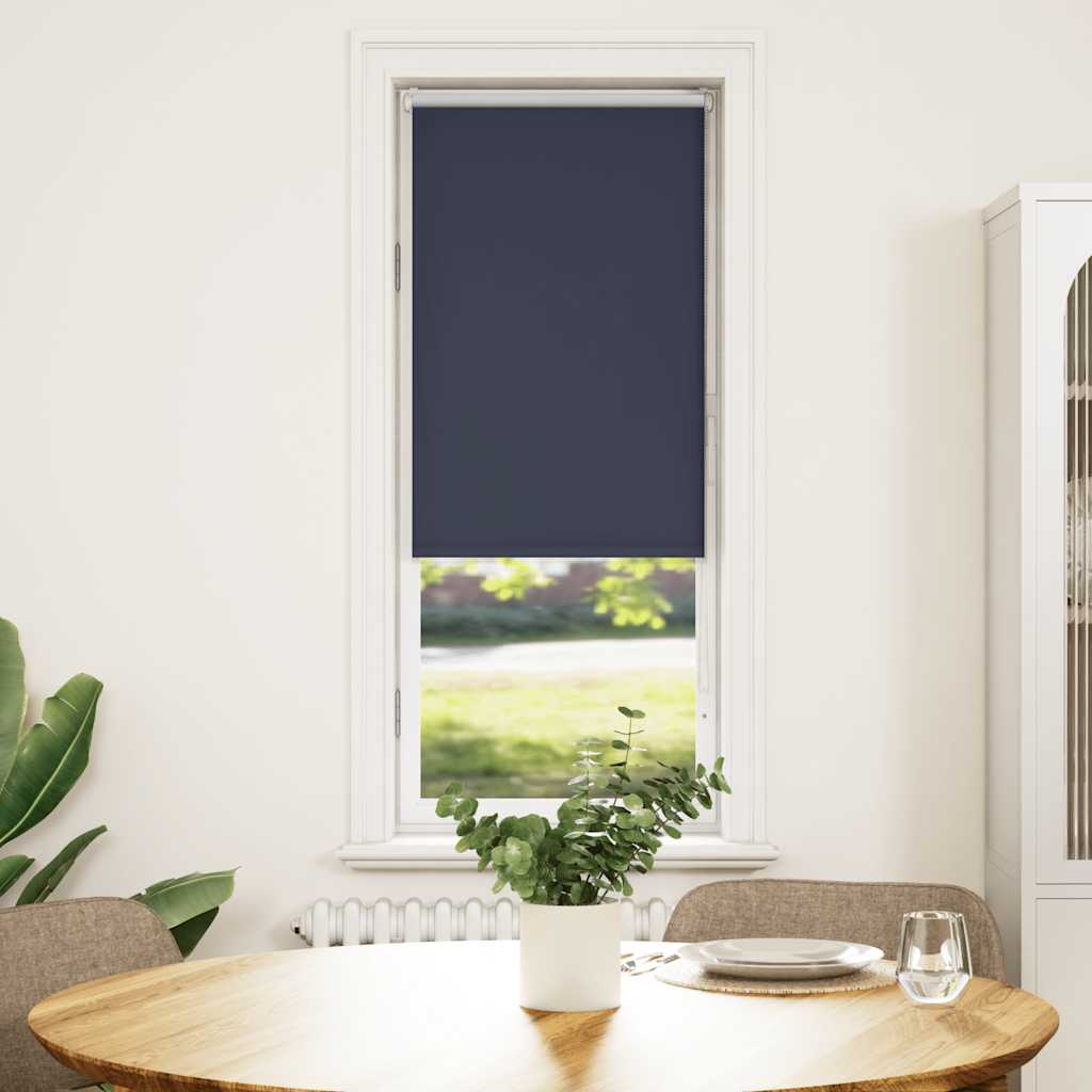 Store occultant bleu marine 55x130cm Largeur de tissu 50,7 cm