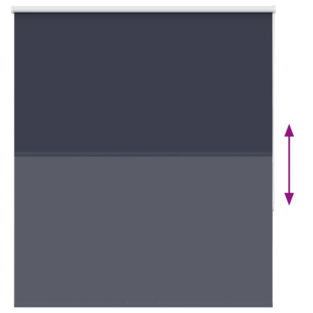 Blackout Roller Blind Navy Blue 130x130 cm Fabric Width 126.6 cm