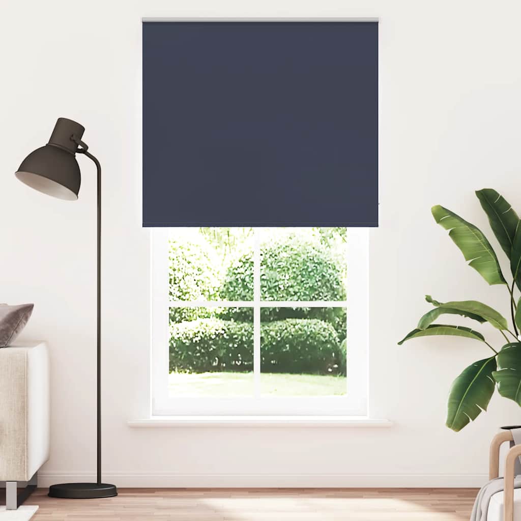 Blackout Roller Blind Navy Blue 120x210 cm Fabric Width 116.6 cm
