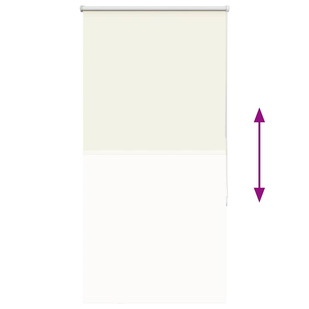 Blackout Roller Blind Cream White 85x130cm Fabric width 80.7 cm