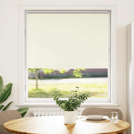 Blackout Roller Blind Cream White 90x130cm Fabric Width 85.7 cm