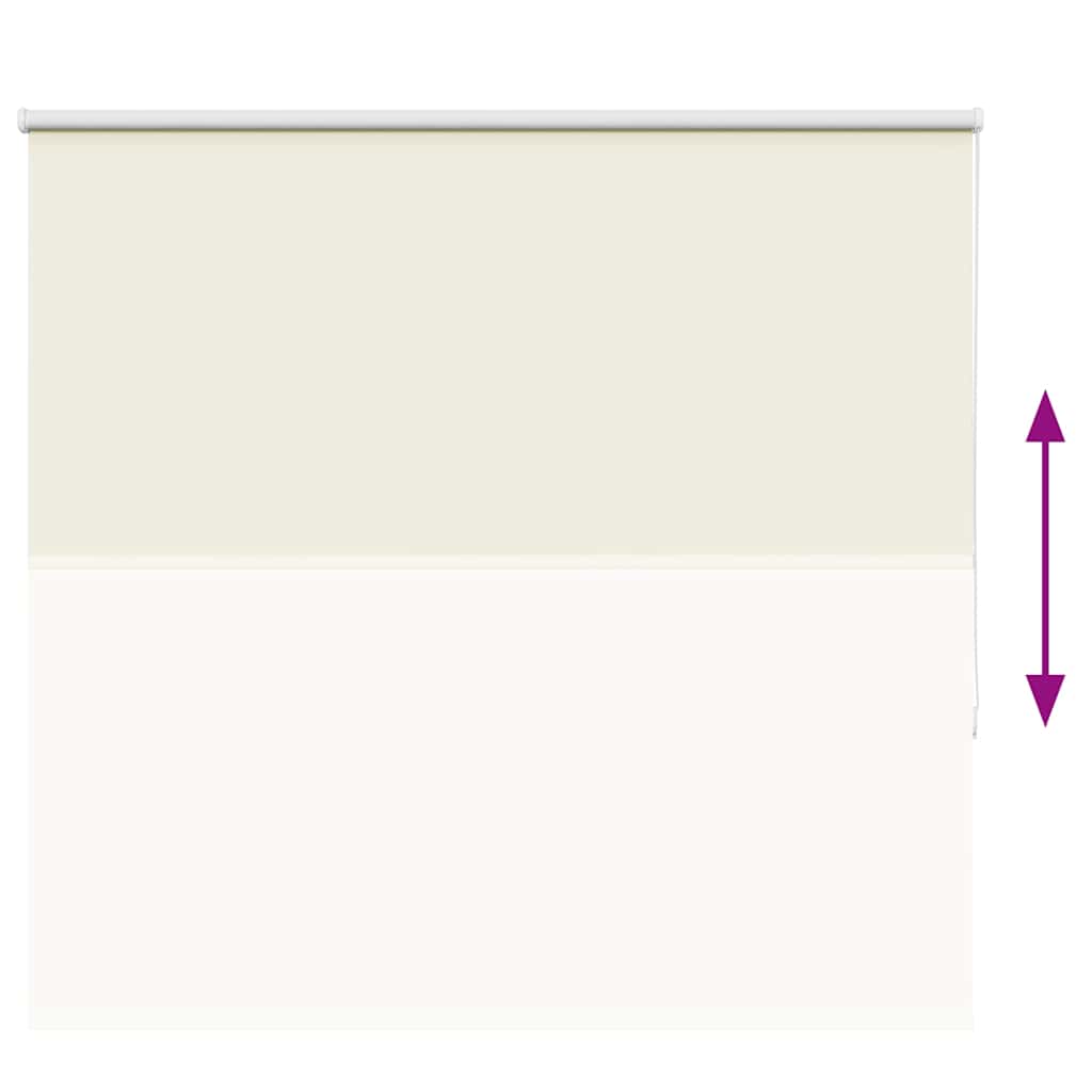 Blackout Roller Blind Cream White 145x130cm Fabric Width 141.6cm