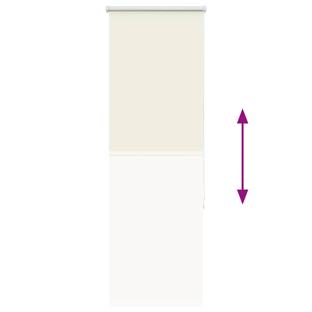 Verdunkelungsrollo Cremeweiß 50x150cm Stoffbreite 45,7 cm