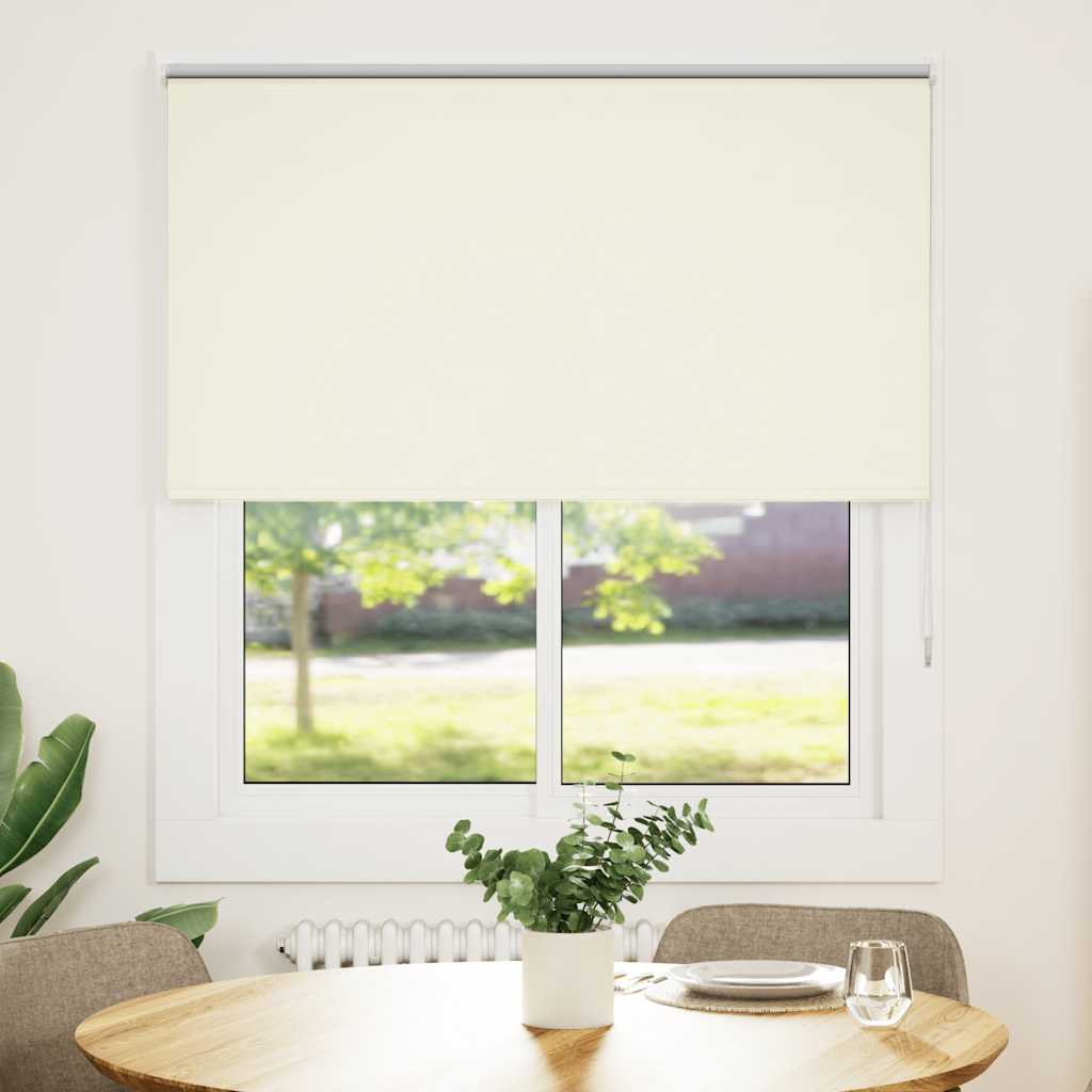 Blackout Roller Blind Cream White 135x150cm Fabric Width 131.6cm
