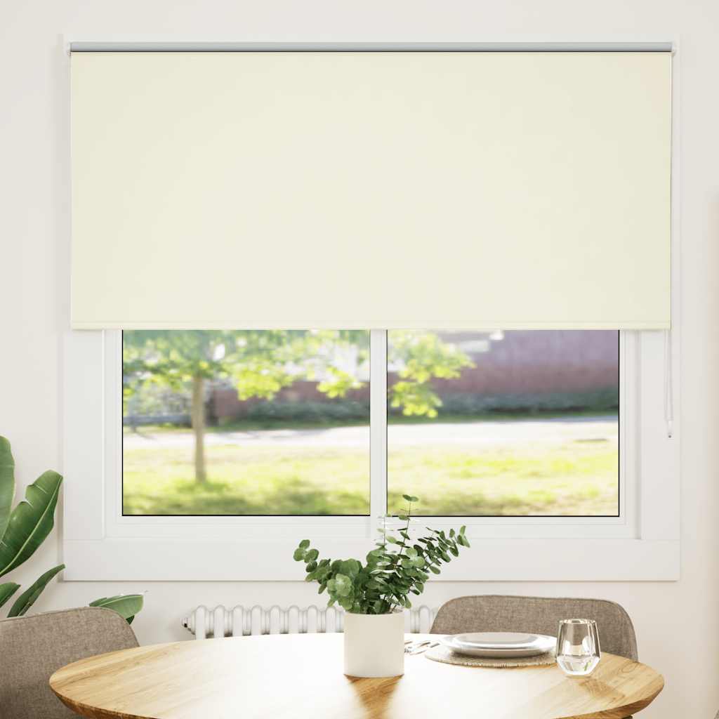 Blackout Blind Cream White 155x150cm Fabric Width 151.6cm