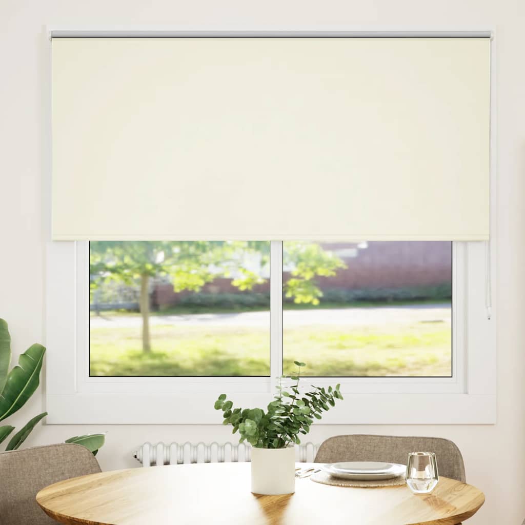 Blackout Roller Blind Cream White 165x150cm Fabric Width 161.6cm