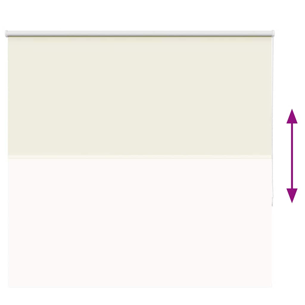 Blackout Roller Blind Cream White 165x150cm Fabric Width 161.6cm