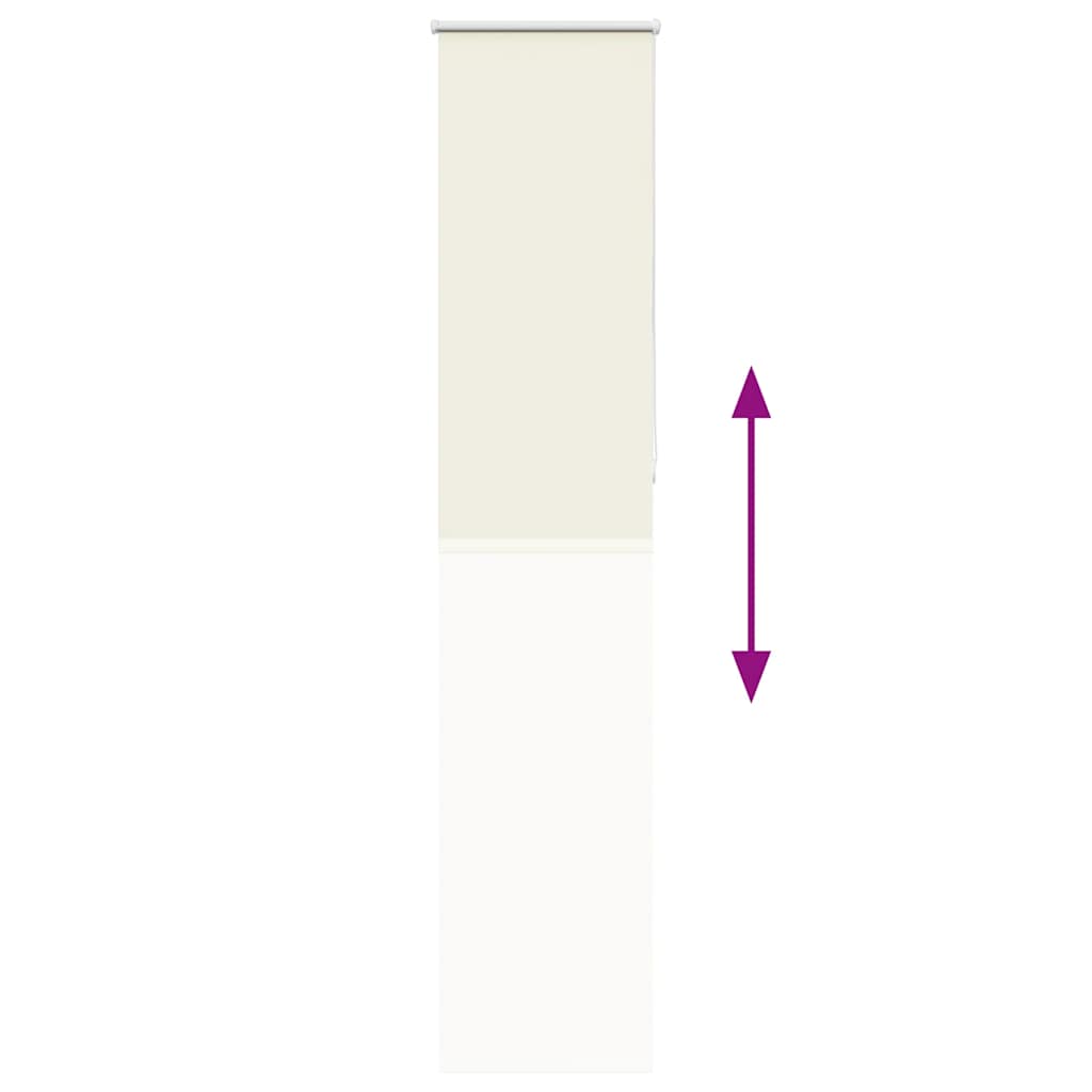 Blackout blind cream white 55x210cm fabric width 50.7 cm