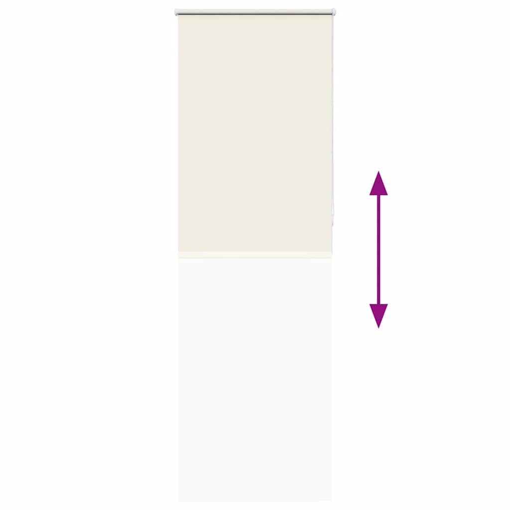 Blackout Roller Blind Cream White 80x210cm Fabric Width 75.7 cm
