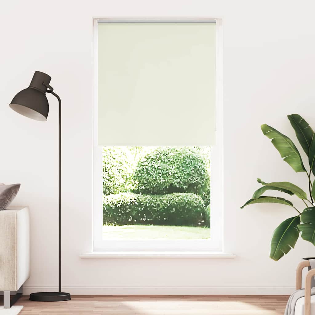 Blackout Roller Blind Cream White 115x210cm Fabric width 110.7cm
