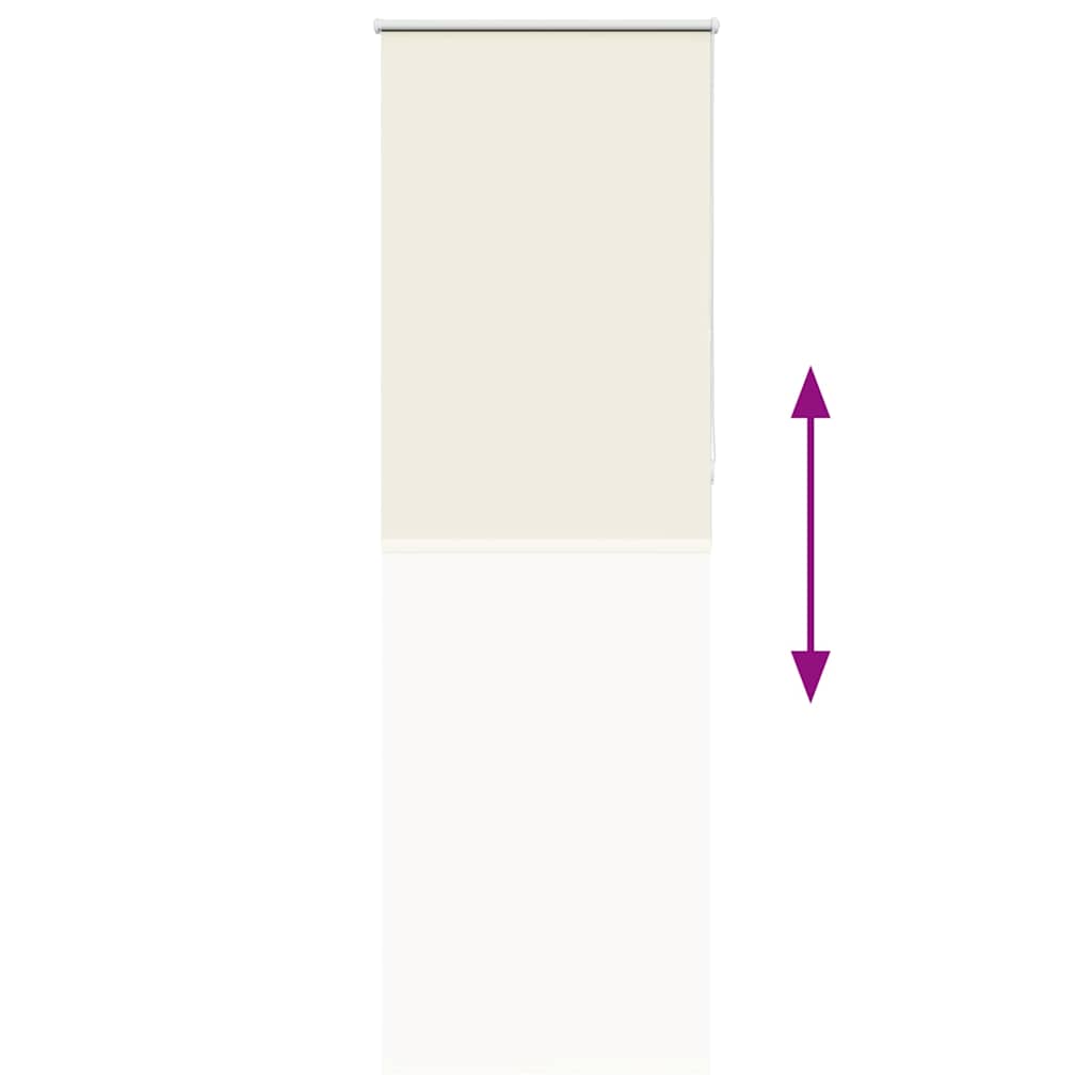 Store occultant blanc crème 70x230cm largeur du tissu 65,7 cm