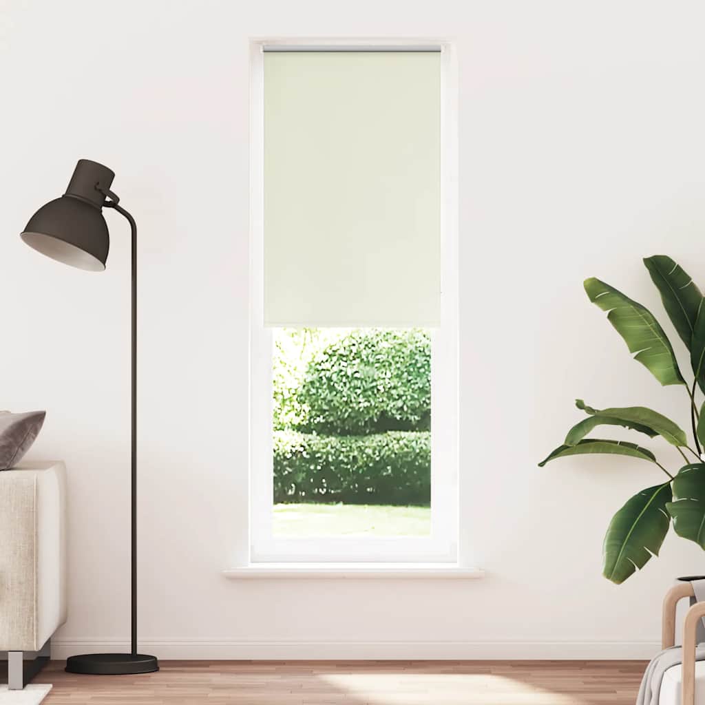 Store occultant blanc crème 70x230cm largeur du tissu 65,7 cm