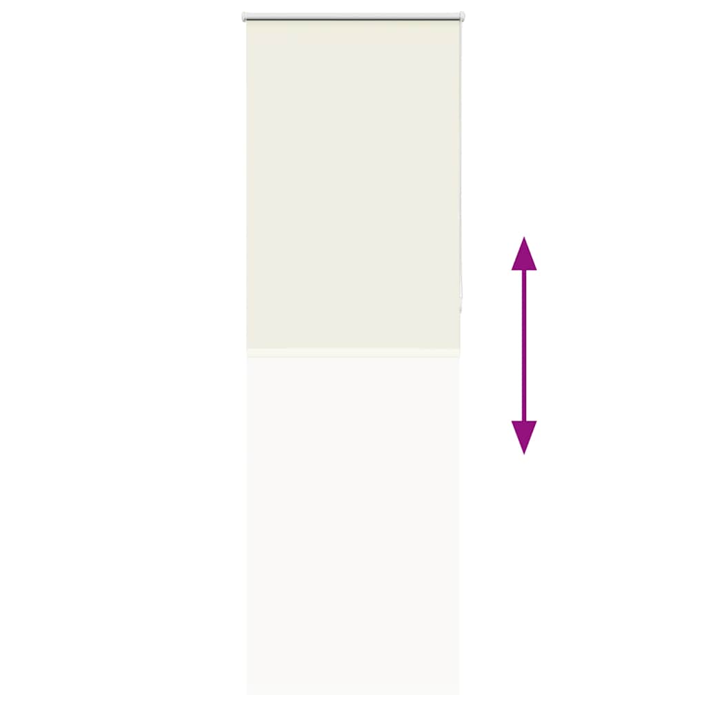 Blackout Roller Blind Cream White 85x230cm Fabric Width 80.7 cm
