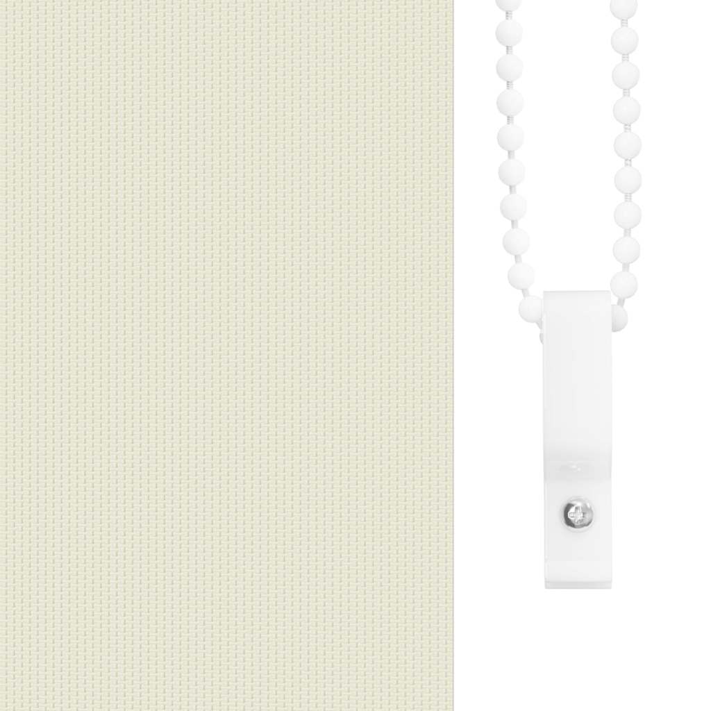 Store occultant blanc crème 130x230cm Largeur du tissu 126,6cm